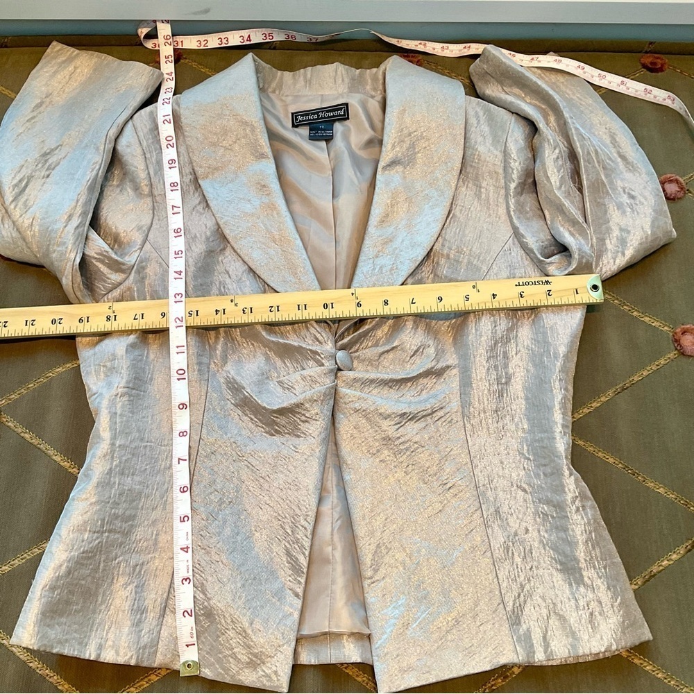 Jessica Howard Blazer Shimmery Champagne Vintage (12) - Picture 8 of 8